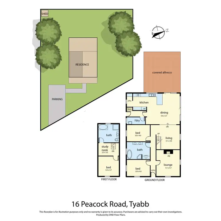 Floorplan of Homely house listing, 16 Peacock Road, Tyabb VIC 3913