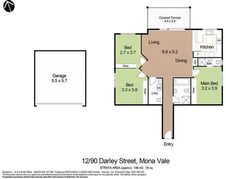 Floorplan of Homely apartment listing, 12/90 Darley Street, Mona Vale NSW 2103