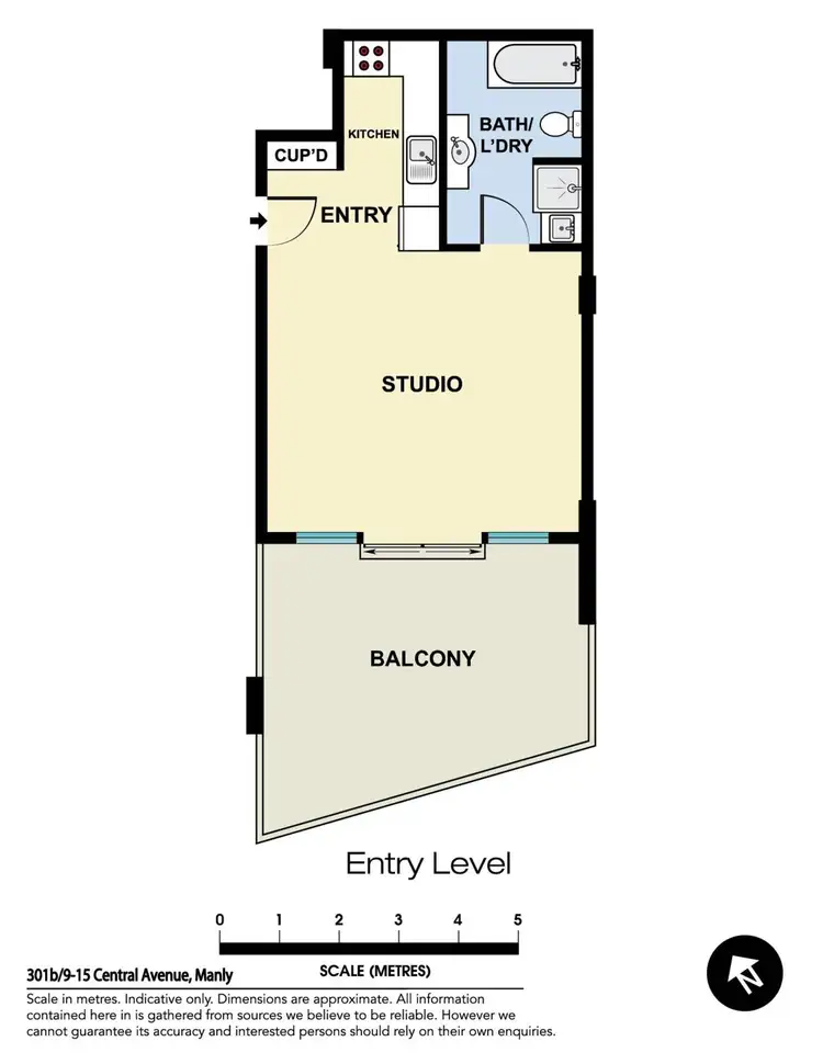 Floorplan of Homely apartment listing, 301b/9-15 Central Avenue, Manly NSW 2095