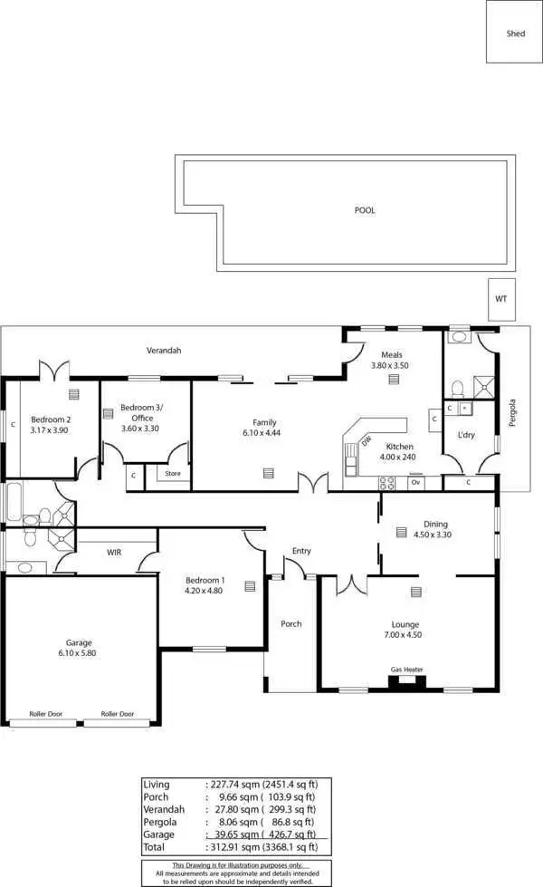 Floorplan of Homely house listing, 19 Coreega Avenue, Springfield SA 5062