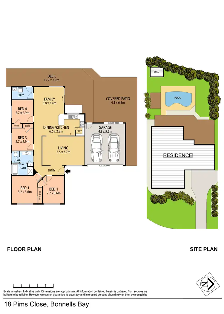 Floorplan of Homely house listing, 18 Pims Close, Bonnells Bay NSW 2264