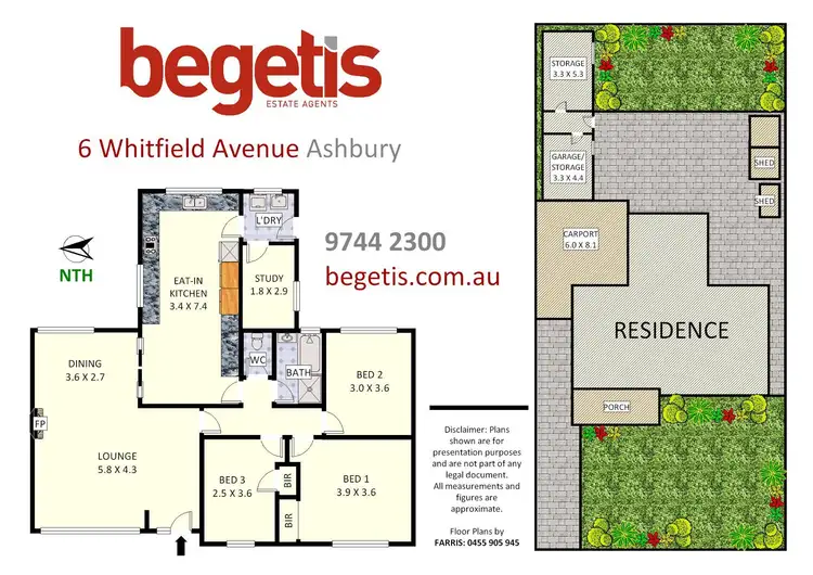 Floorplan of Homely house listing, 6 Whitfield Avenue, Ashbury NSW 2193