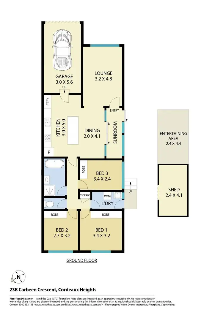 Floorplan of Homely villa listing, 23B Carbeen Crescent, Cordeaux Heights NSW 2526