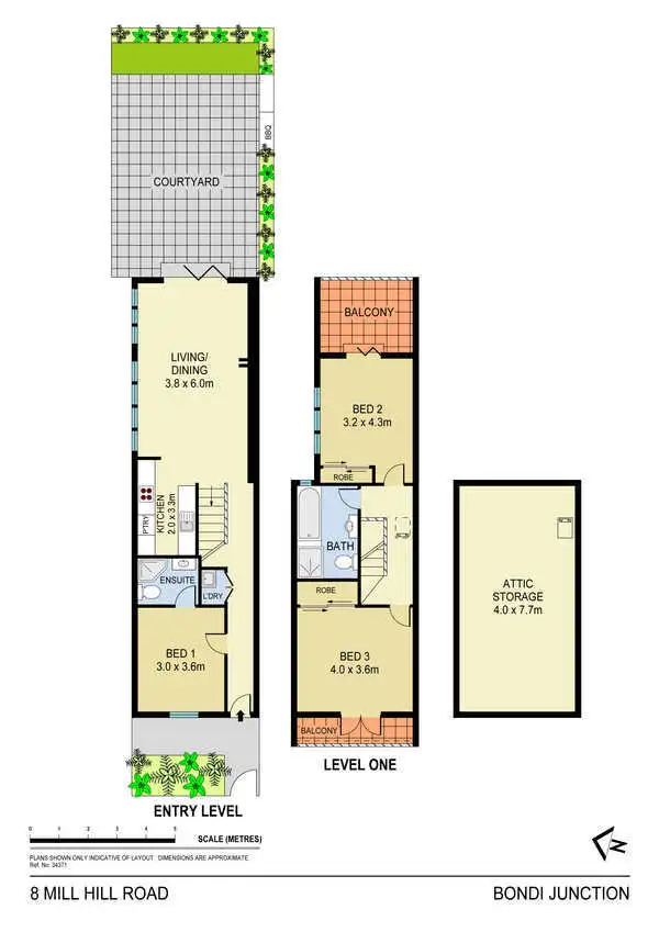 Floorplan of Homely house listing, 8 Mill Hill Road, Bondi Junction NSW 2022