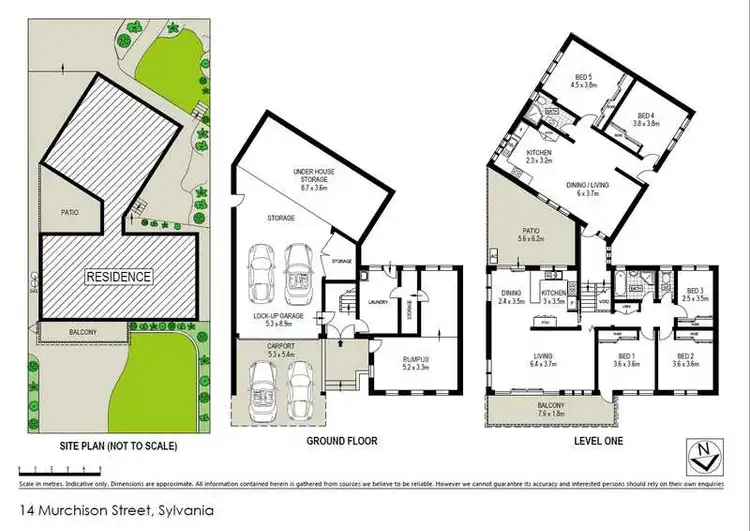 Floorplan of Homely house listing, 14 Murchison Street, Sylvania NSW 2224