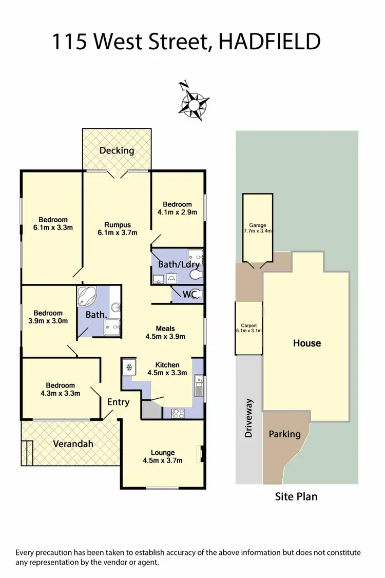 Floorplan of Homely house listing, 115 West Street, Hadfield VIC 3046