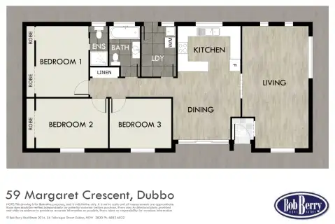 Floorplan of Homely house listing, 59 Margaret Crescent, Dubbo NSW 2830