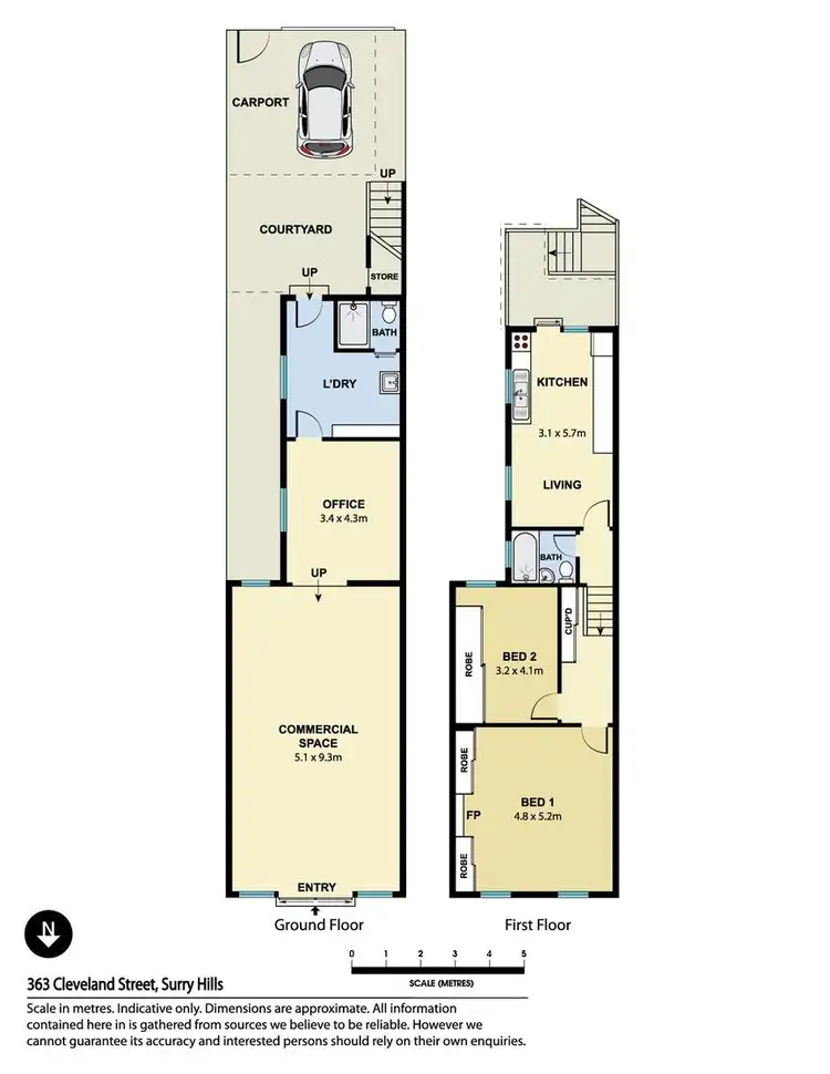 Floorplan of Homely house listing, 363 Cleveland Street, Redfern NSW 2016