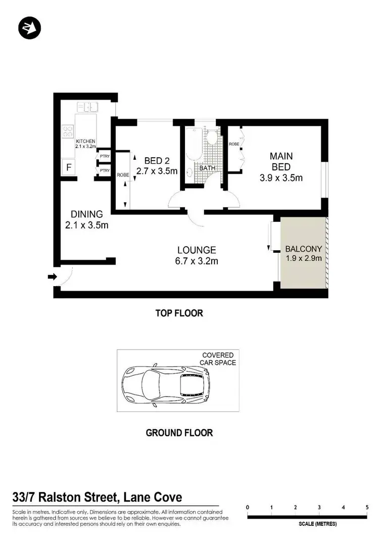 Floorplan of Homely apartment listing, 33/5-7 Ralston Street, Lane Cove NSW 2066