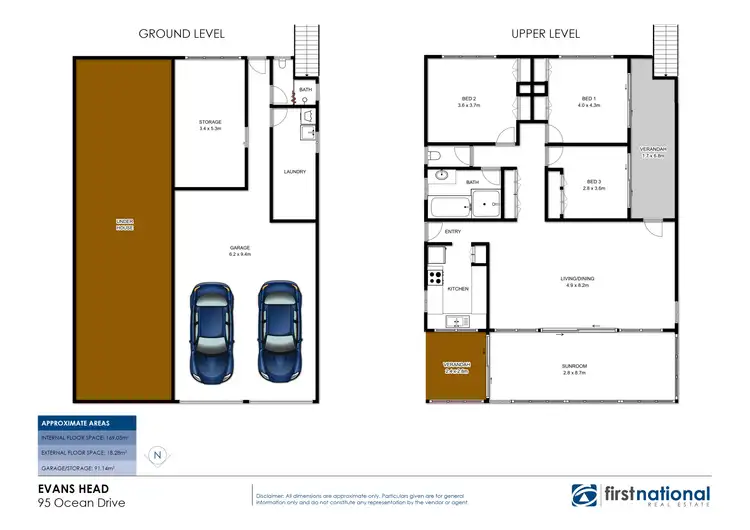 Floorplan of Homely house listing, 95 Ocean Drive, Evans Head NSW 2473