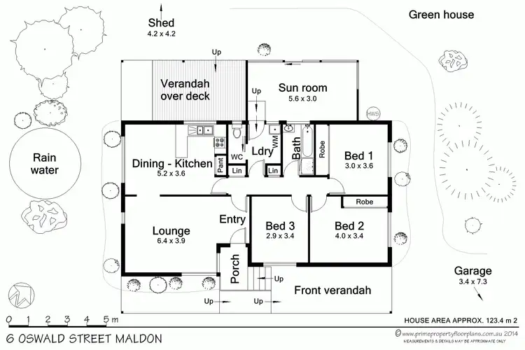 Floorplan of Homely house listing, 6 Oswald Street, Maldon VIC 3463