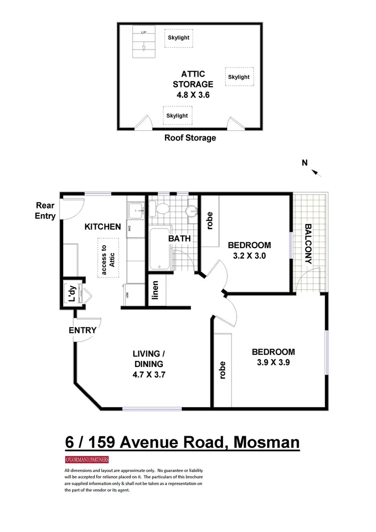 Floorplan of Homely apartment listing, 6/159 Avenue Road, Mosman NSW 2088
