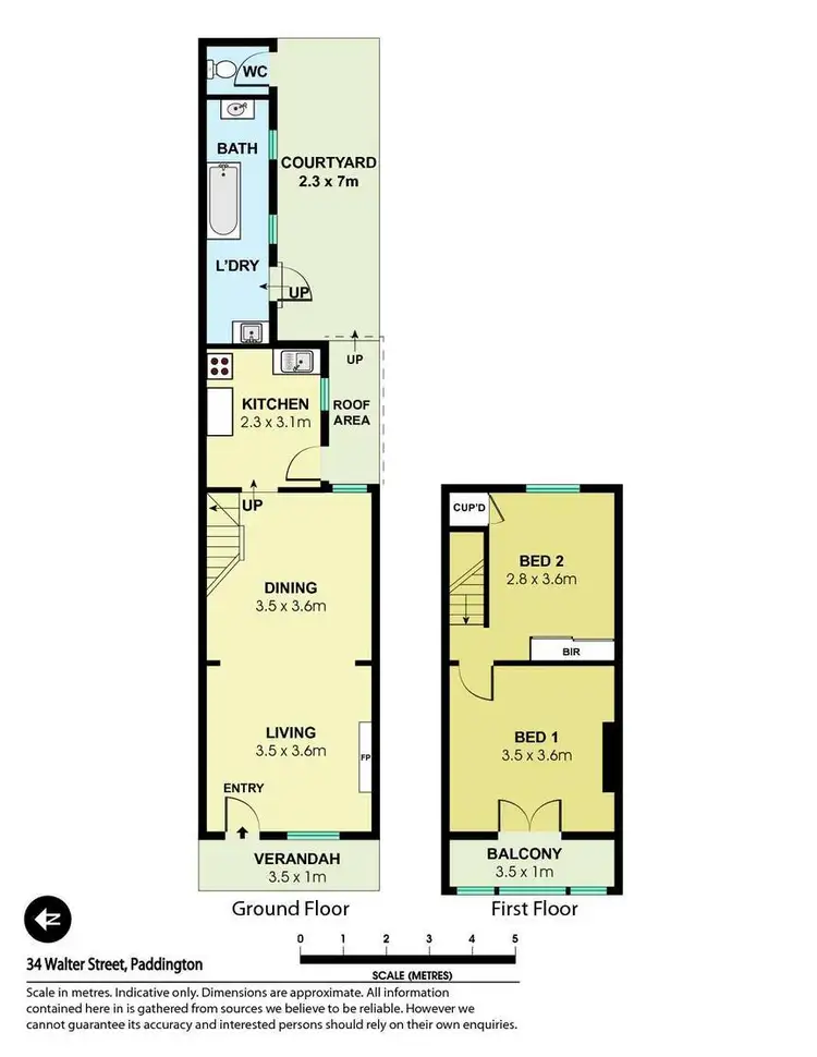 Floorplan of Homely house listing, 34 Walter Street, Paddington NSW 2021