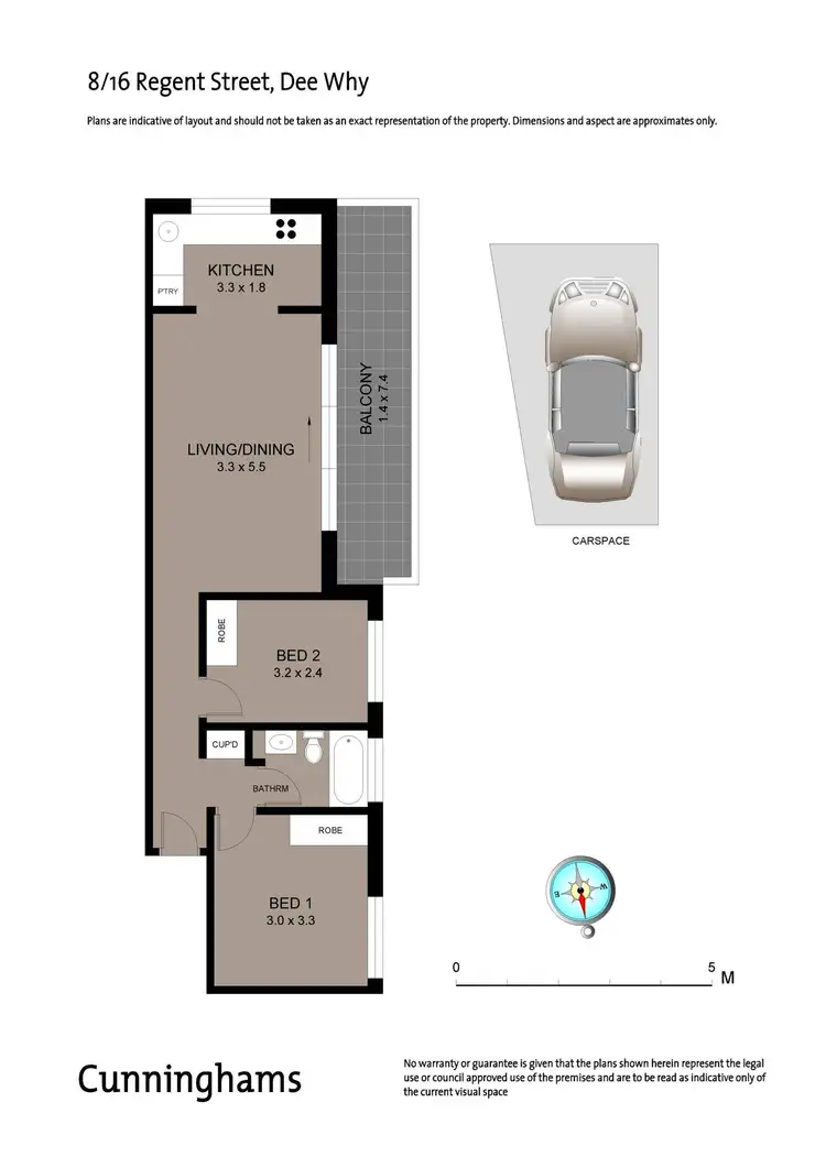 Floorplan of Homely unit listing, 8/16 Regent Street, Dee Why NSW 2099