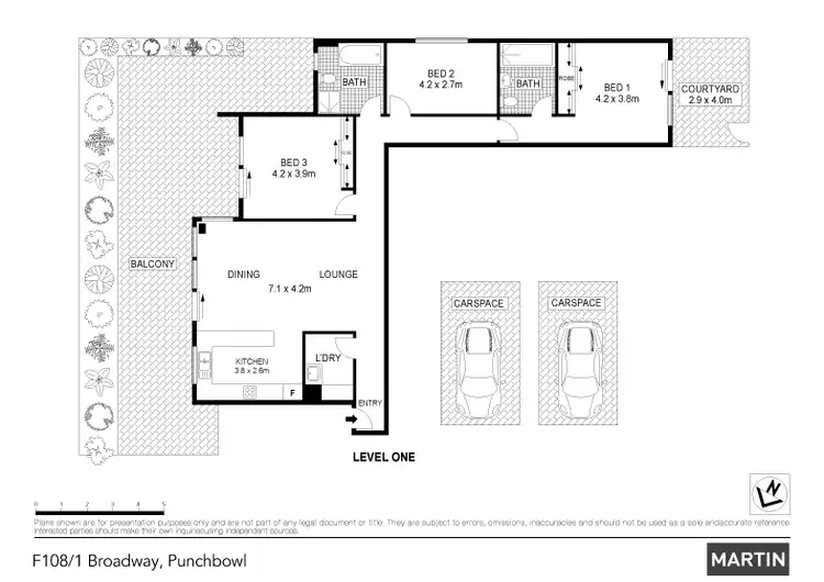 Floorplan of Homely apartment listing, F108/1-9 Broadway Street, Punchbowl NSW 2196