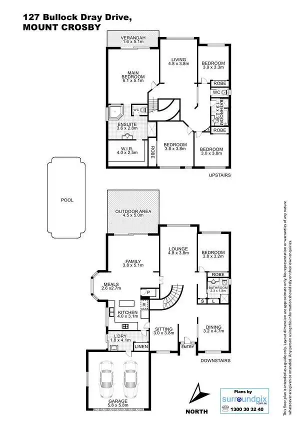 Floorplan of Homely house listing, 127 Bullock Dray Drive, Mount Crosby QLD 4306