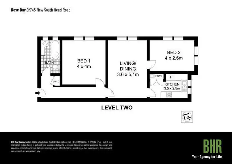 Floorplan of Homely apartment listing, 9/745 New South Head Road, Rose Bay NSW 2029