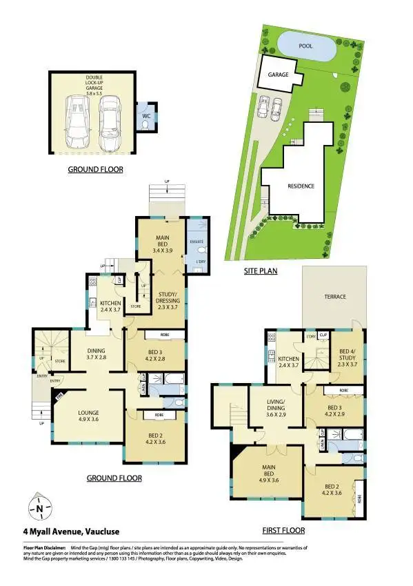 Floorplan of Homely house listing, 4 Myall Avenue, Vaucluse NSW 2030
