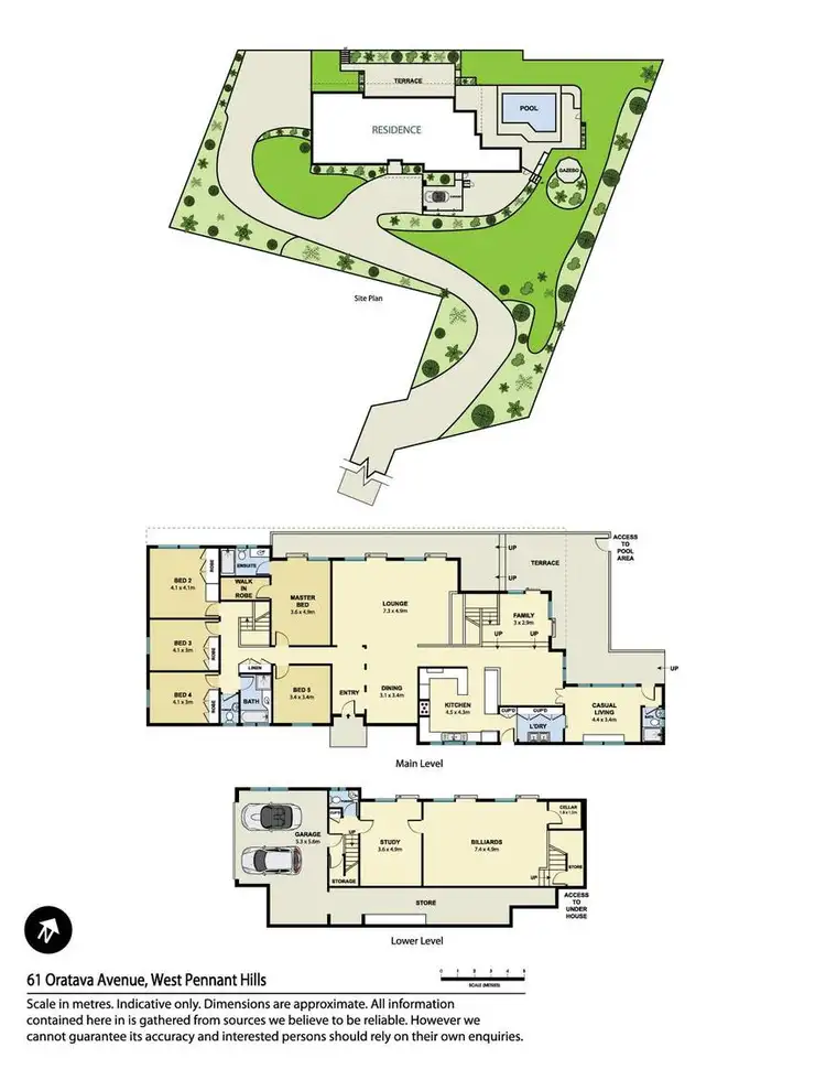 Floorplan of Homely house listing, 61 Oratava Avenue, West Pennant Hills NSW 2125