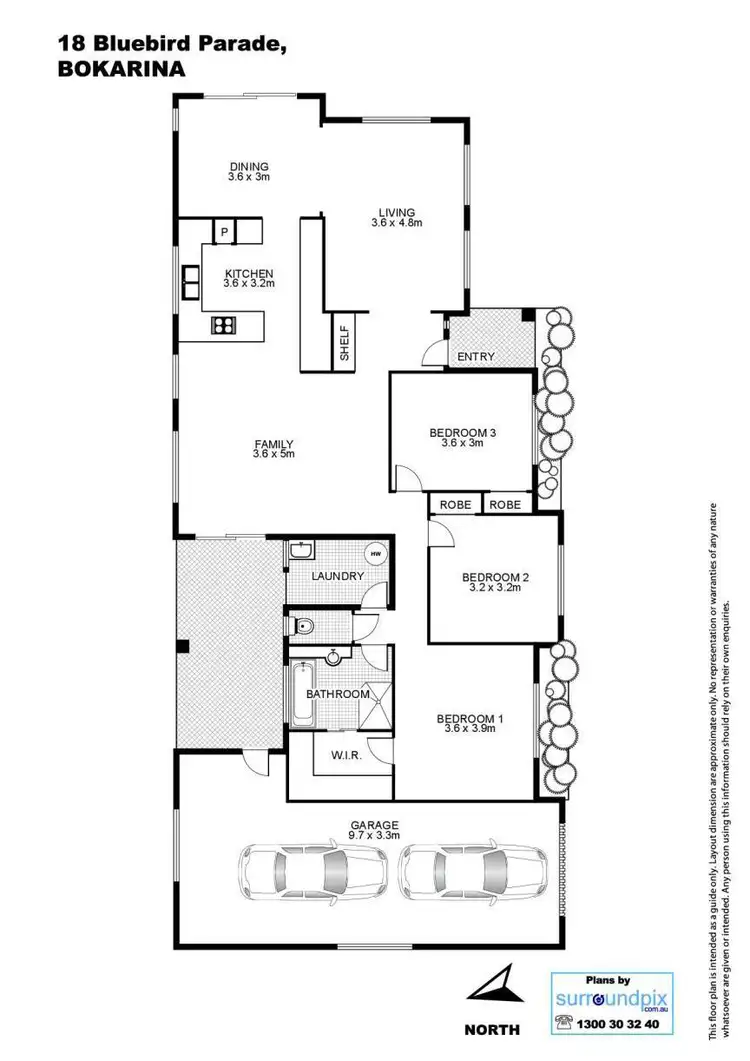 Floorplan of Homely house listing, 18 Bluebird Parade, Bokarina QLD 4575