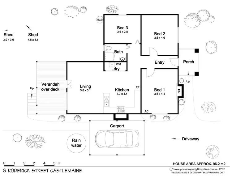 Floorplan of Homely house listing, 6 Roderick Street, Castlemaine VIC 3450
