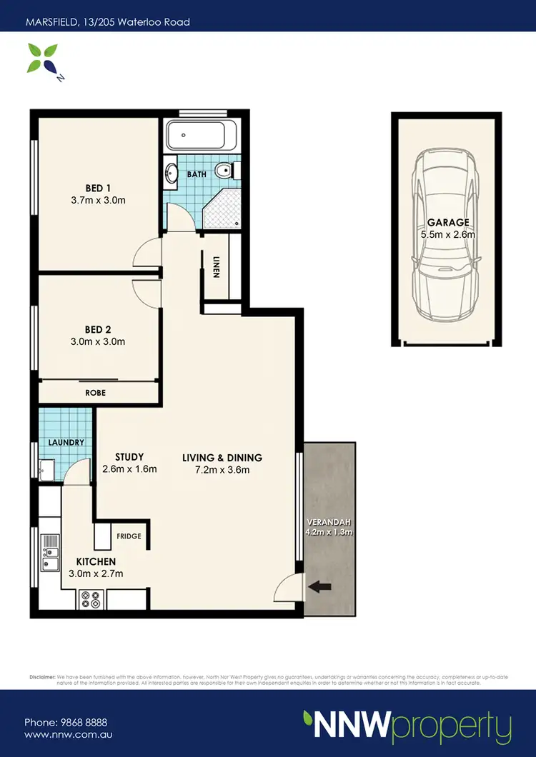 Floorplan of Homely unit listing, 13/205 Waterloo Road, Marsfield NSW 2122
