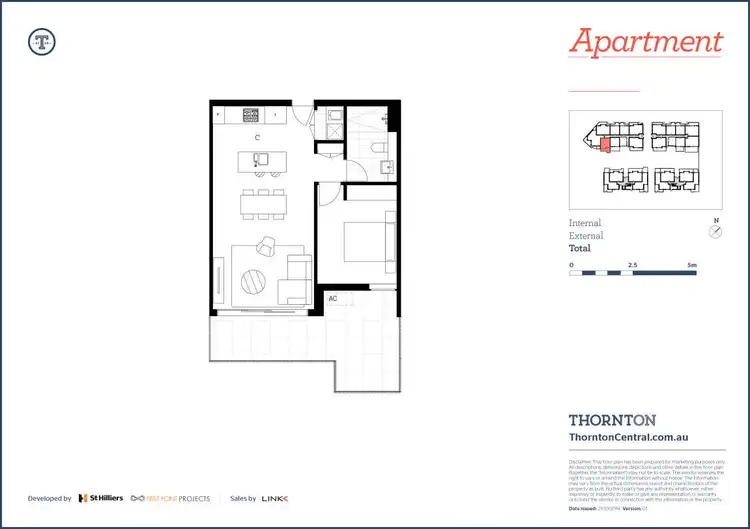 Floorplan of Homely apartment listing, 106/1A Lord Sheffield Circuit, Penrith NSW 2750