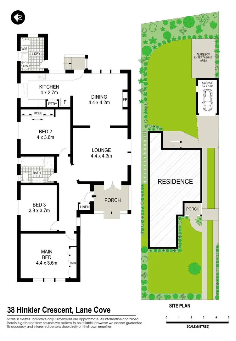 Floorplan of Homely house listing, 38 Hinkler Crescent, Lane Cove NSW 2066