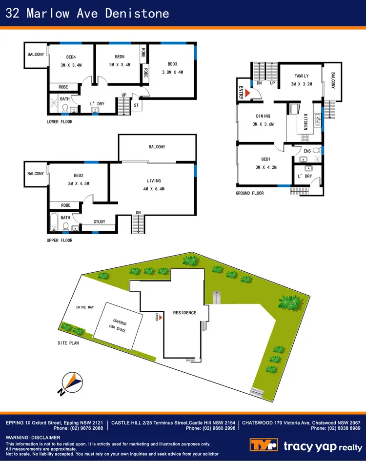 Floorplan of Homely house listing, 32 Marlow Avenue, Denistone NSW 2114