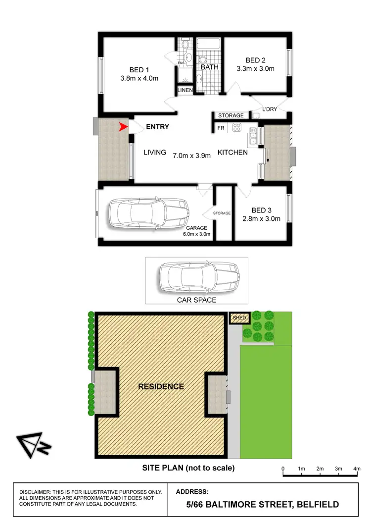 Floorplan of Homely villa listing, 5/66 Baltimore Street, Belfield NSW 2191