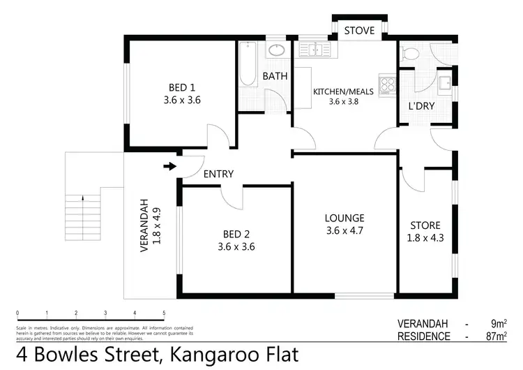 Floorplan of Homely house listing, 4 Bowles Street, Kangaroo Flat VIC 3555