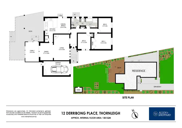 Floorplan of Homely house listing, 12 Derribong Place, Thornleigh NSW 2120
