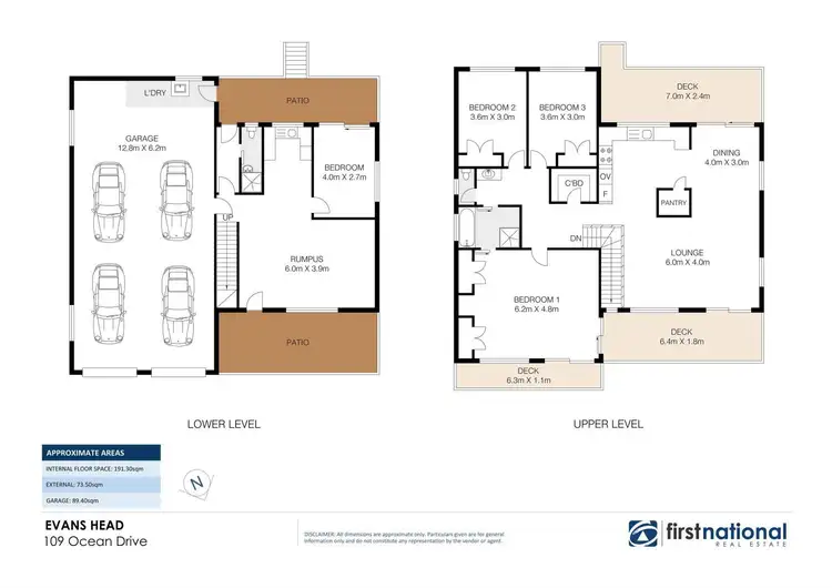 Floorplan of Homely house listing, 109 Ocean Drive, Evans Head NSW 2473