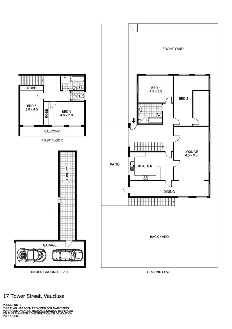 Floorplan of Homely house listing, 17 Tower Street, Vaucluse NSW 2030
