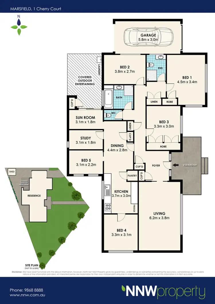 Floorplan of Homely house listing, 1 Cherry Court, Marsfield NSW 2122