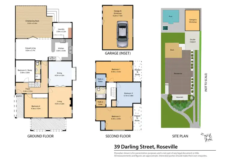 Floorplan of Homely house listing, 39 Darling Street, Roseville NSW 2069
