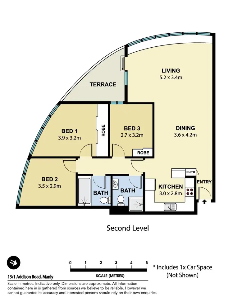 Floorplan of Homely unit listing, 13/1 Addison Road, Manly NSW 2095