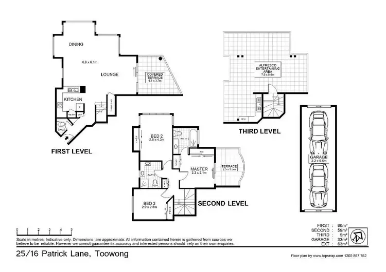 Floorplan of Homely apartment listing, 25/16-22 Patrick Lane, Toowong QLD 4066