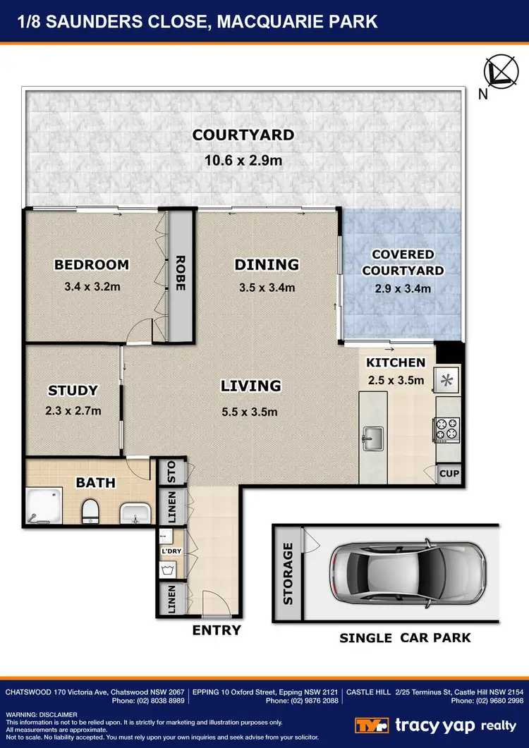 Floorplan of Homely apartment listing, 1/8 Saunders Close, Macquarie Park NSW 2113