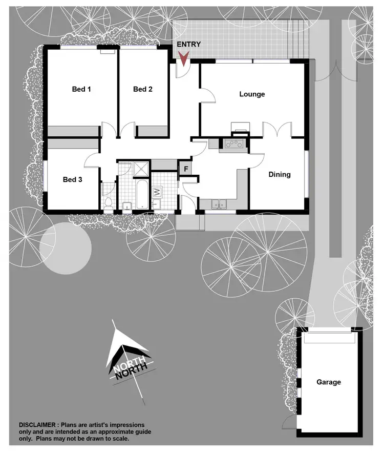 Floorplan of Homely house listing, 24 Tallara Parkway, Narrabundah ACT 2604