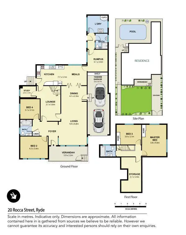 Floorplan of Homely house listing, 20 Rocca Street, Ryde NSW 2112