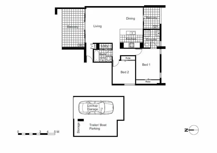 Floorplan of Homely apartment listing, 503/70 Eton Street, Sutherland NSW 2232