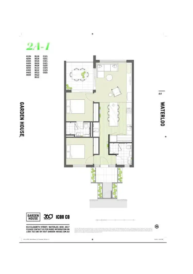 Floorplan of Homely apartment listing, B512/810-822 Elizabeth Street, Waterloo NSW 2017
