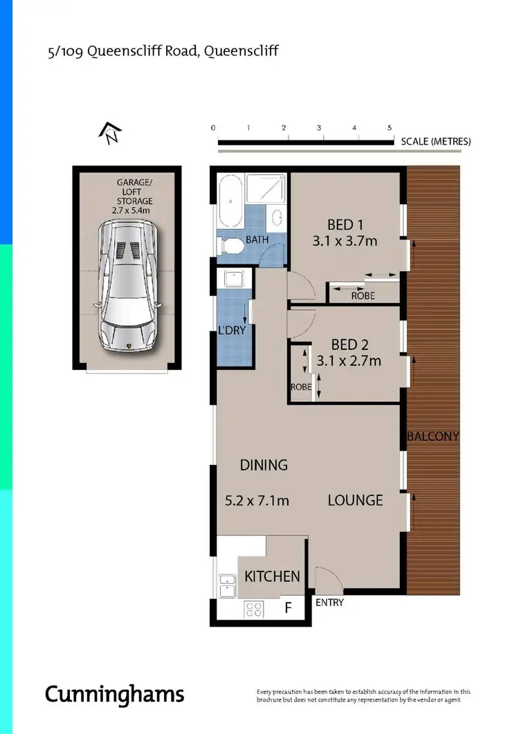 Floorplan of Homely apartment listing, 5/109 Queenscliff Road, Queenscliff NSW 2096