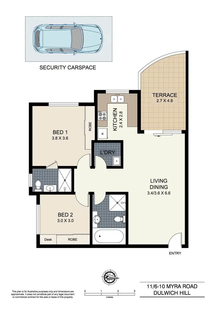 Floorplan of Homely unit listing, 11/6-10 Myra Road, Dulwich Hill NSW 2203