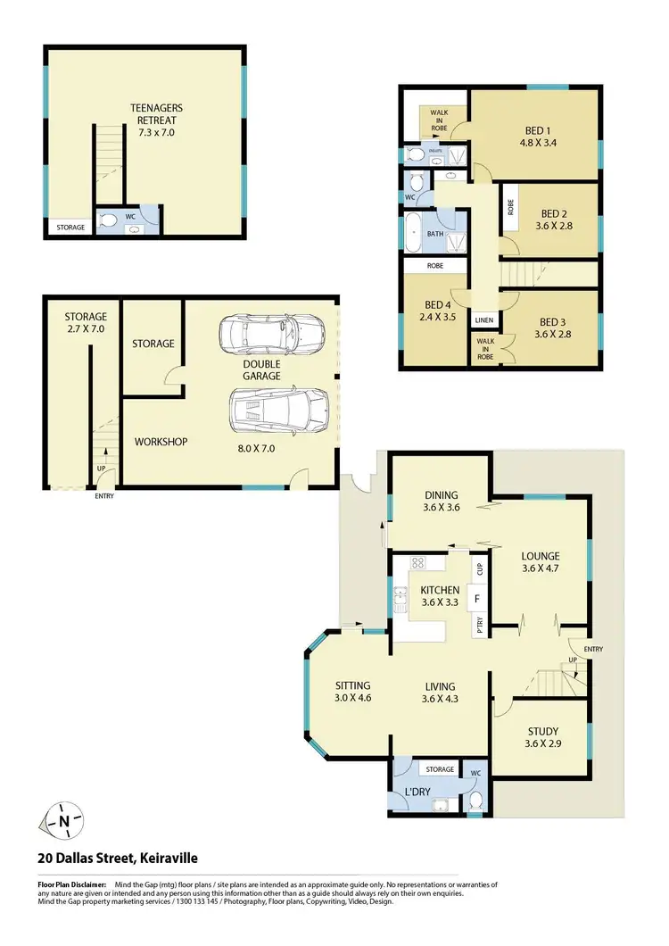 Floorplan of Homely house listing, 20 Dallas Street, Keiraville NSW 2500