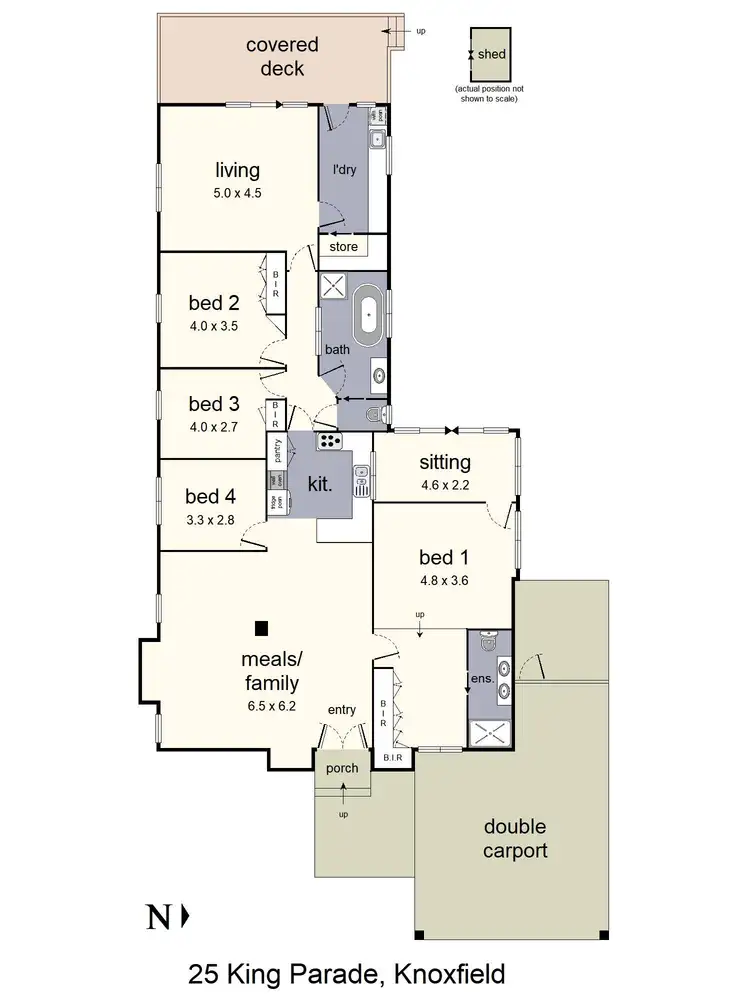 Floorplan of Homely house listing, 25 King Parade, Knoxfield VIC 3180