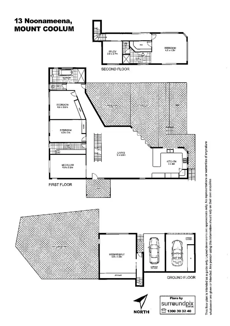 Floorplan of Homely house listing, 13 Noonameena Court, Mount Coolum QLD 4573