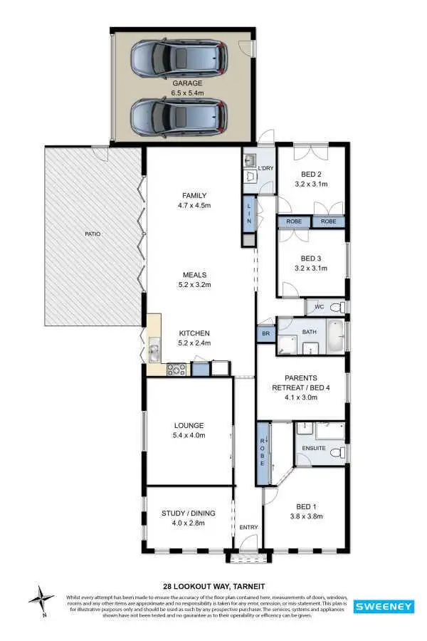 Floorplan of Homely house listing, 28 Lookout Way, Tarneit VIC 3029