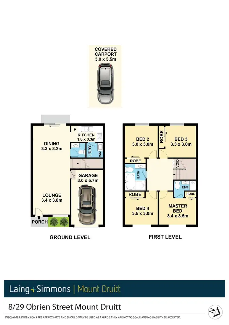 Floorplan of Homely townhouse listing, 8/29-31 O'Brien Street, Mount Druitt NSW 2770